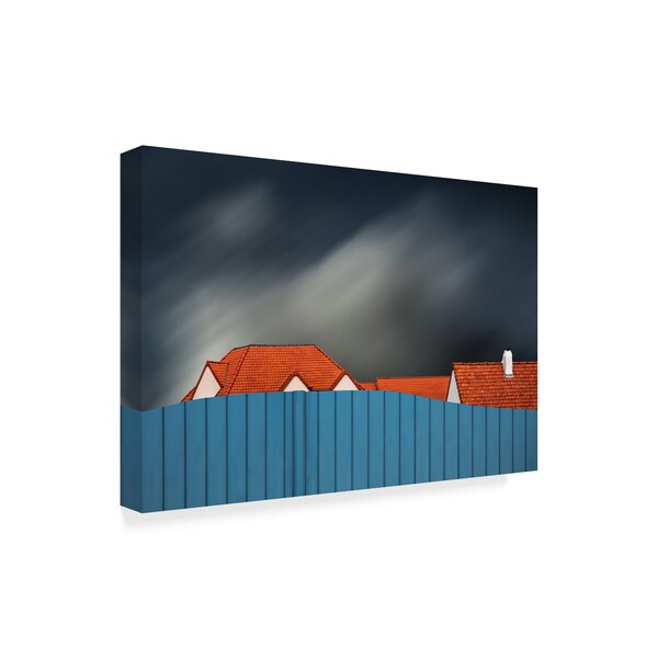 Gilbert Claes 'Living Behind The Fence' Canvas Art,12x19